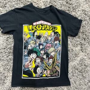 My Hero Academia Black Graphic Tee T Shirt Funimation S Small